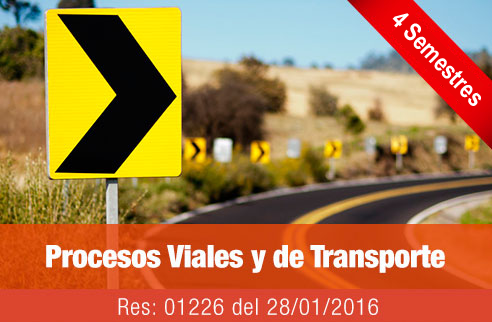 Botón Icono para entrar a la información del programa Procesos Viales y de Transporte