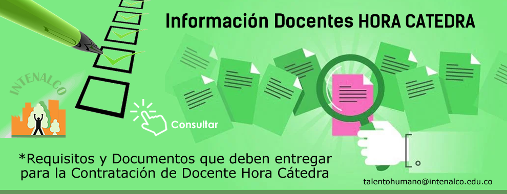 Requisitos y documentos a entregar - docentes hora cátedra